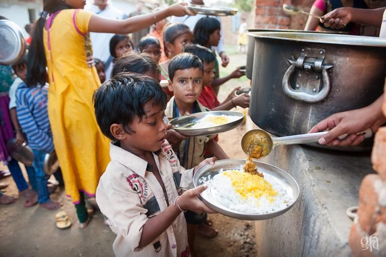 One meal shared with someone in need